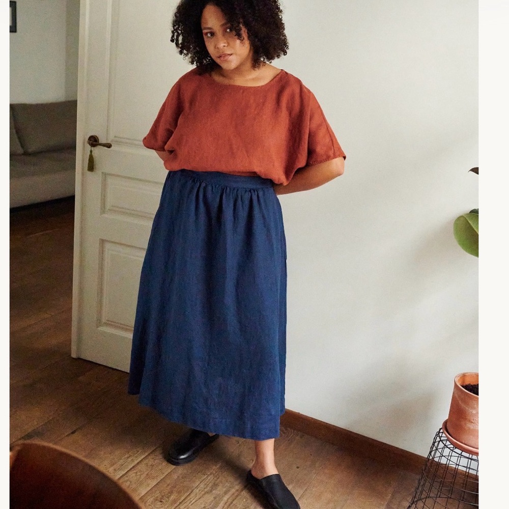 Linenfox Lina Skirt, black - Picture 6 of 6